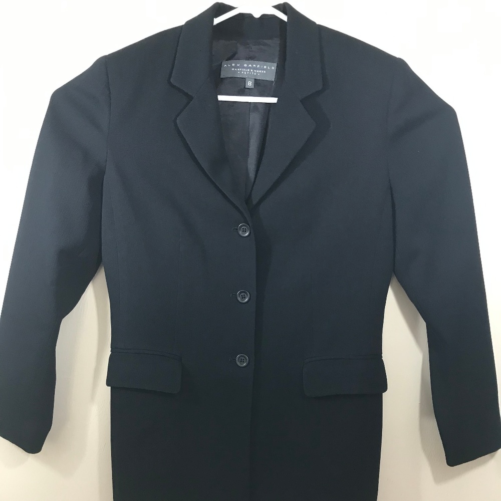 Alex Garfield Womens Black Career Jacket Size 8P